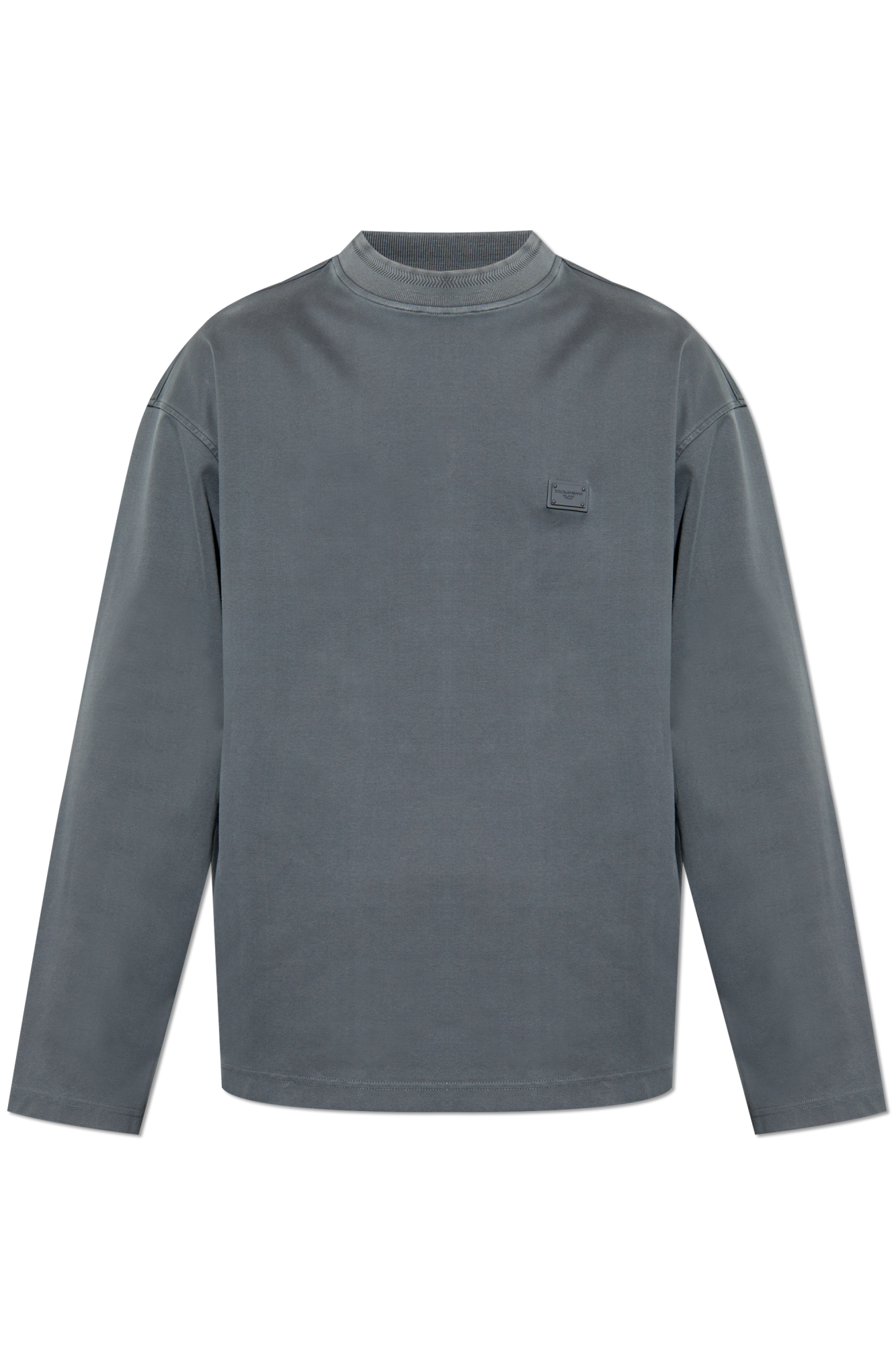 Grey Sweatshirt with logo appliqué Dolce & Gabbana - Vitkac Grey Sweatshirt with logo appliqué Dolce & Gabbana - Vitkac